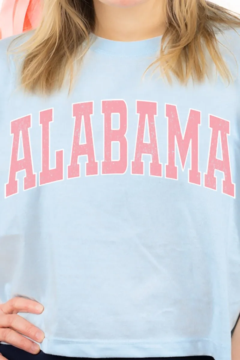 Athletic Varsity Alabama Women's Soft-Tek Blend Crop T-Shirt