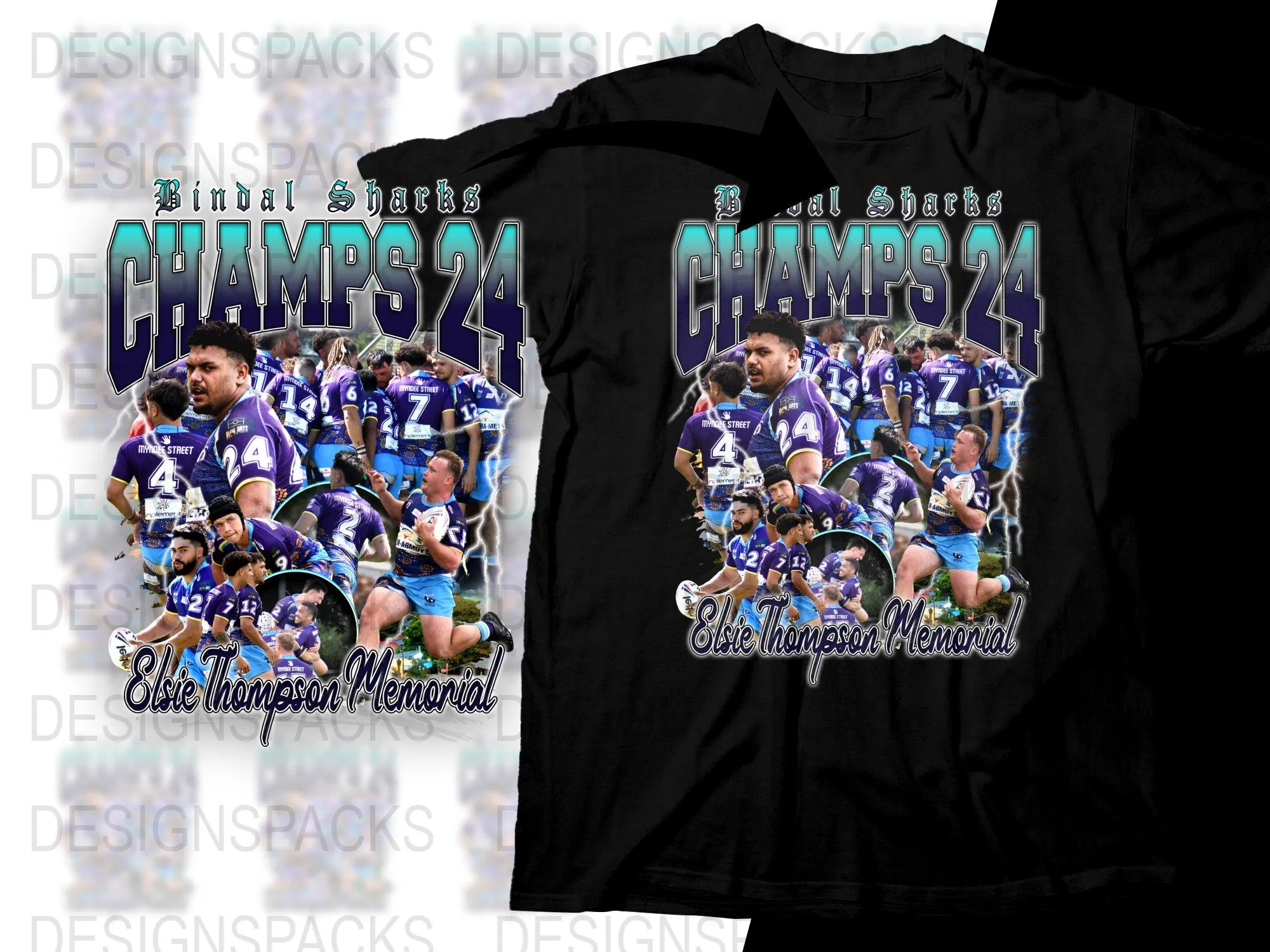 Bindal Sharks Champs 24 Elsie Thompson Memorial Png Digital Download