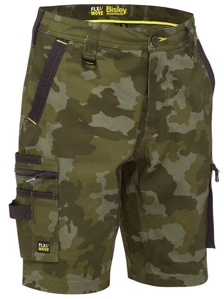 Bisley Flx & Move™ Stretch Canvas Camo Cargo Short - Limited Edition (BSHC1337)