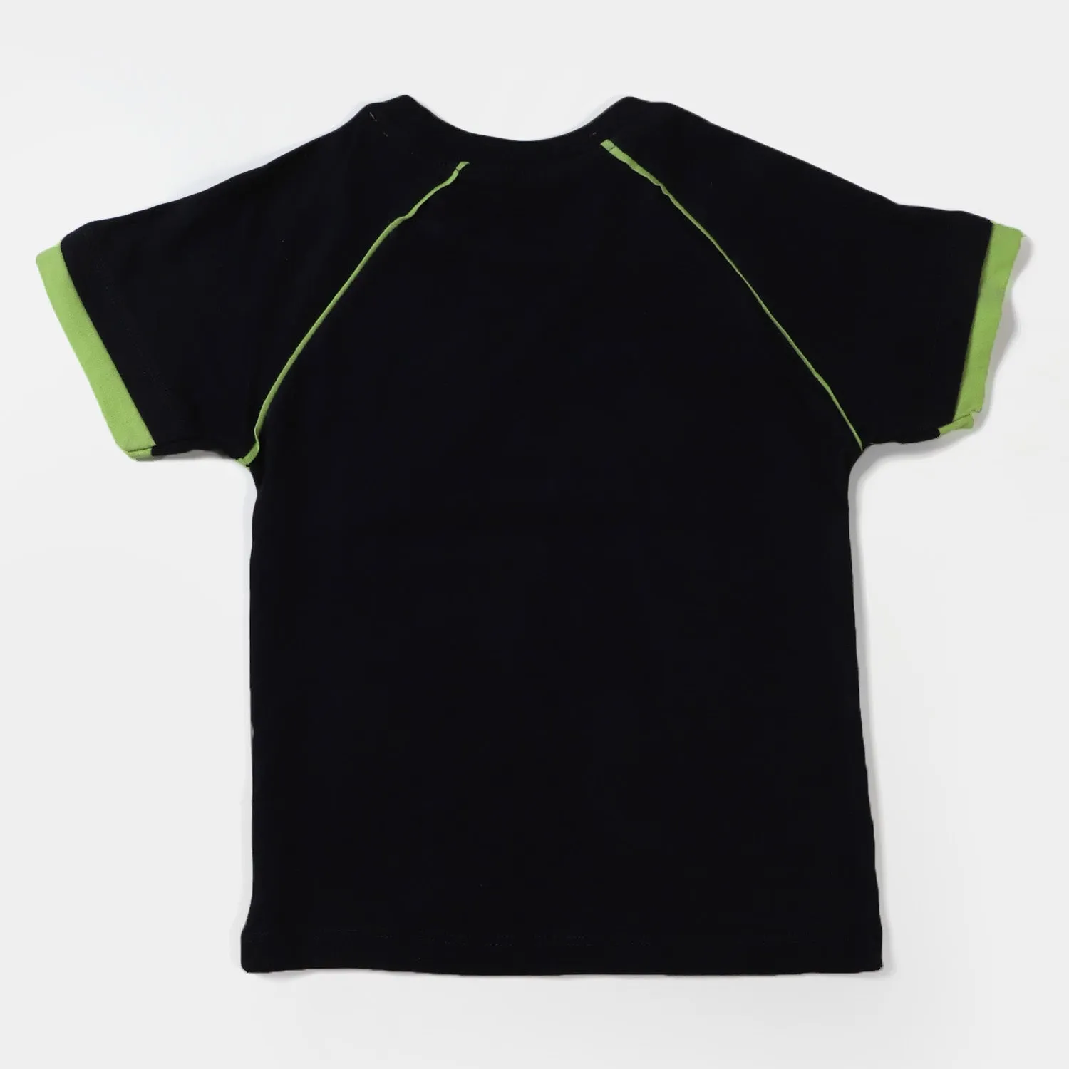 Boys Cotton T-Shirt Never Stop - NAVY