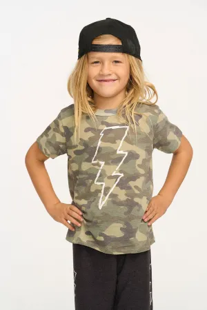 Boys SS Camo Bolt T-shirt