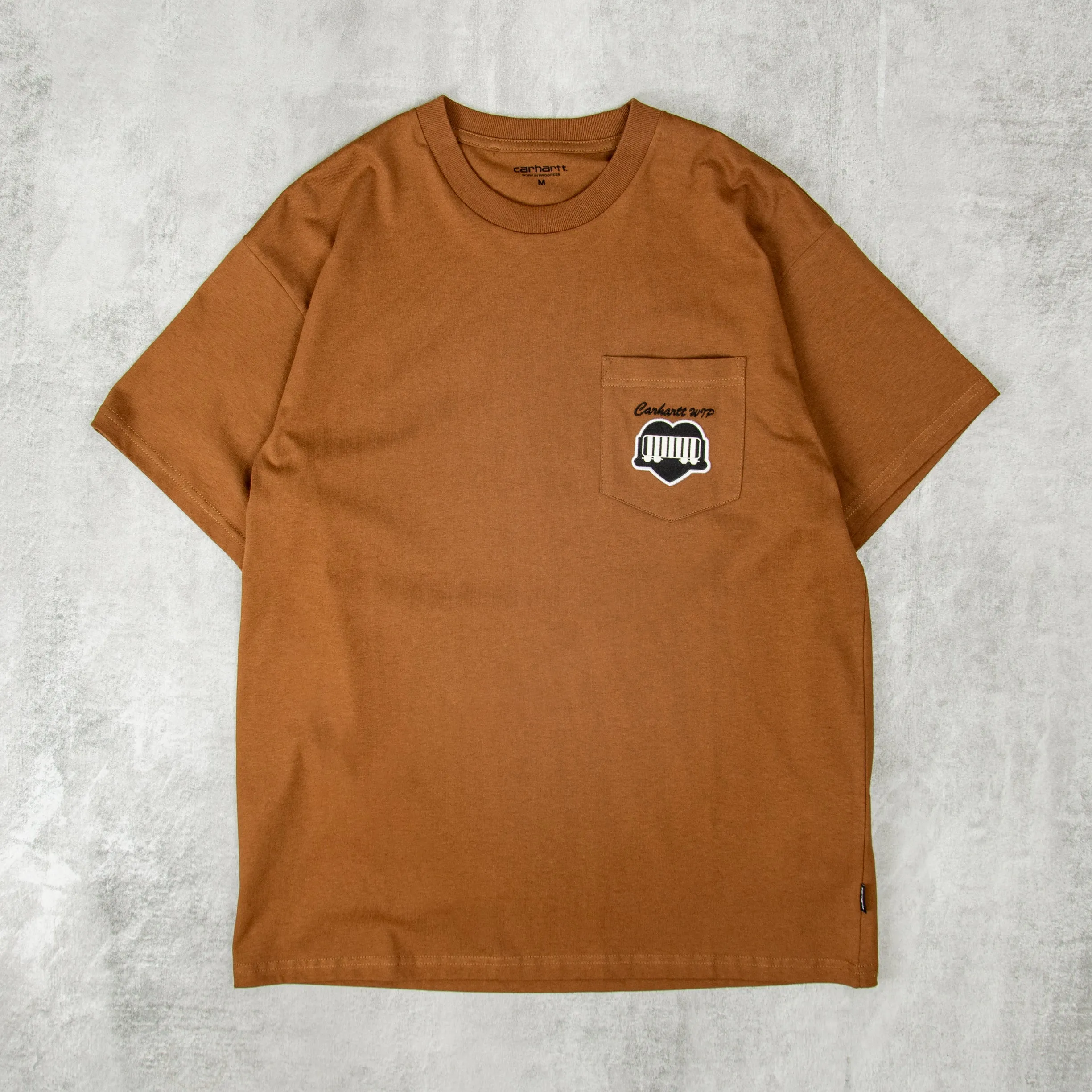 Carhartt WIP Heart Train Tee - Hamilton Brown