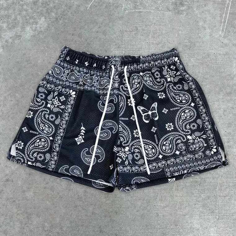 Casual Butterfly Cashew Shorts