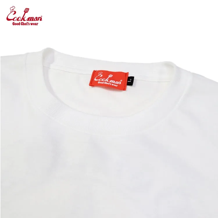 Cookman Washed Long Sleeve Tees - FAT Topping Menu : White