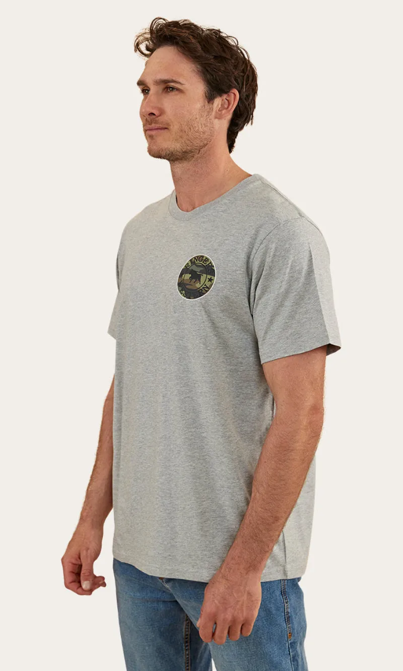 Cotton Loose Fit T-Shirt Signature Bull Camo, More Colours