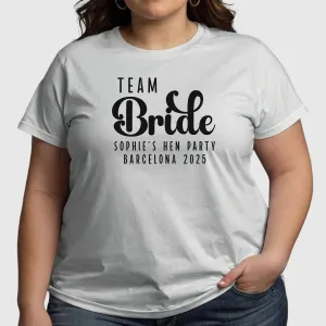 Customisable Hen Party T-Shirts | Team Bride