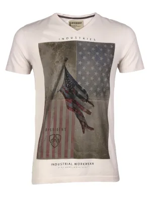 Dissident Flag V Neck T-shirt