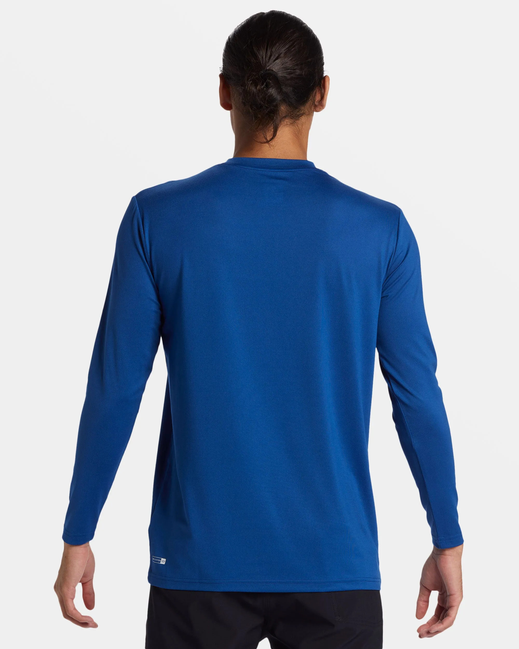 DNA Bubble Logo Long Sleeve Surf Tee - Monaco Blue