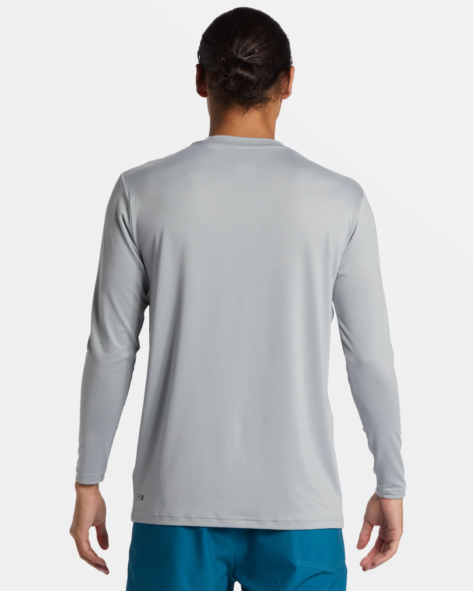 DNA Bubble Logo Long Sleeve Surf Tee - Quarry