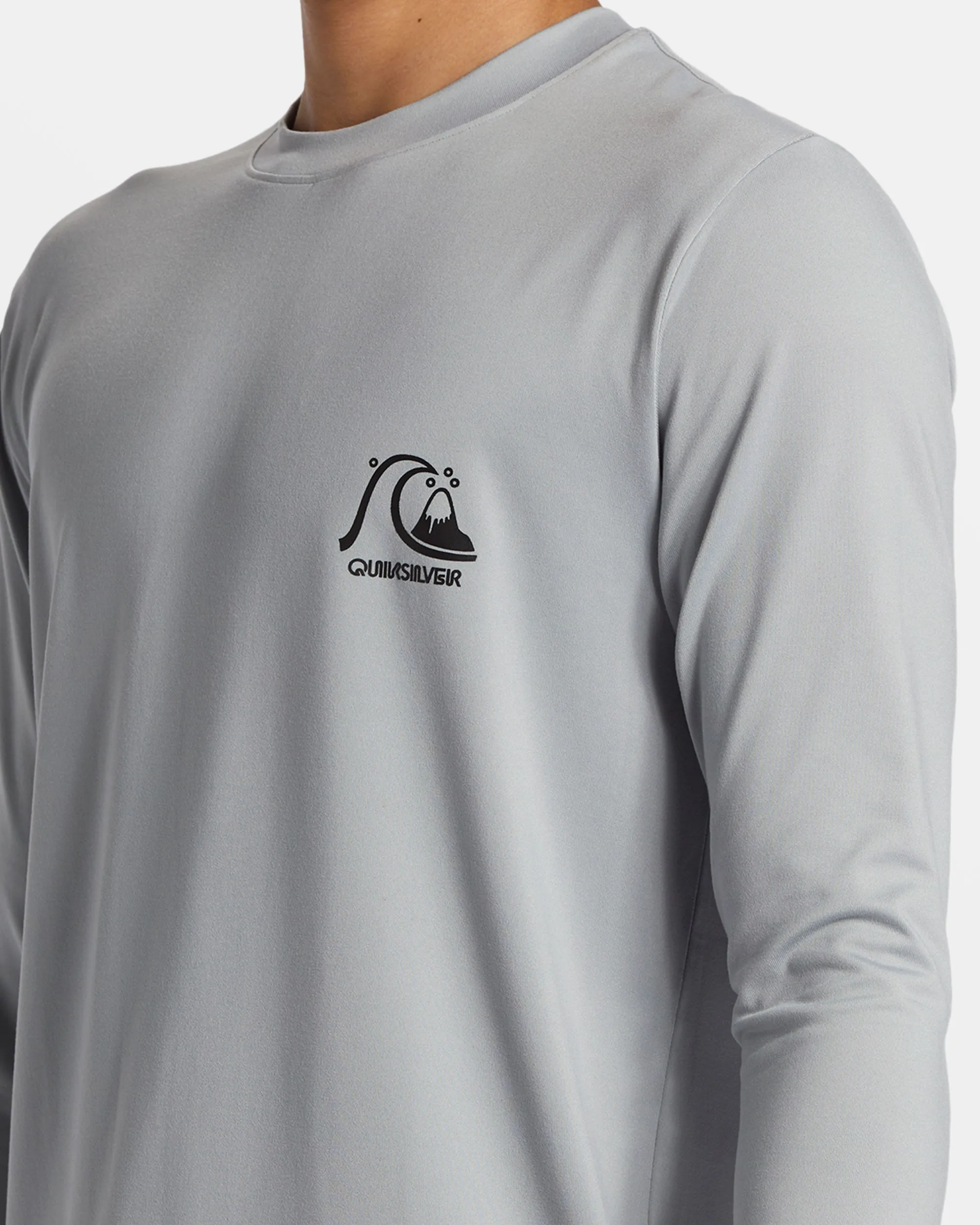 DNA Bubble Logo Long Sleeve Surf Tee - Quarry