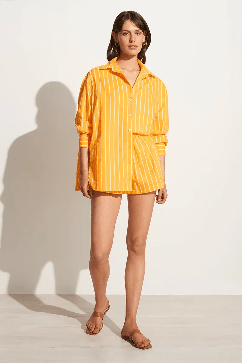 Elva Shorts - Adia Stripe Print Citrus