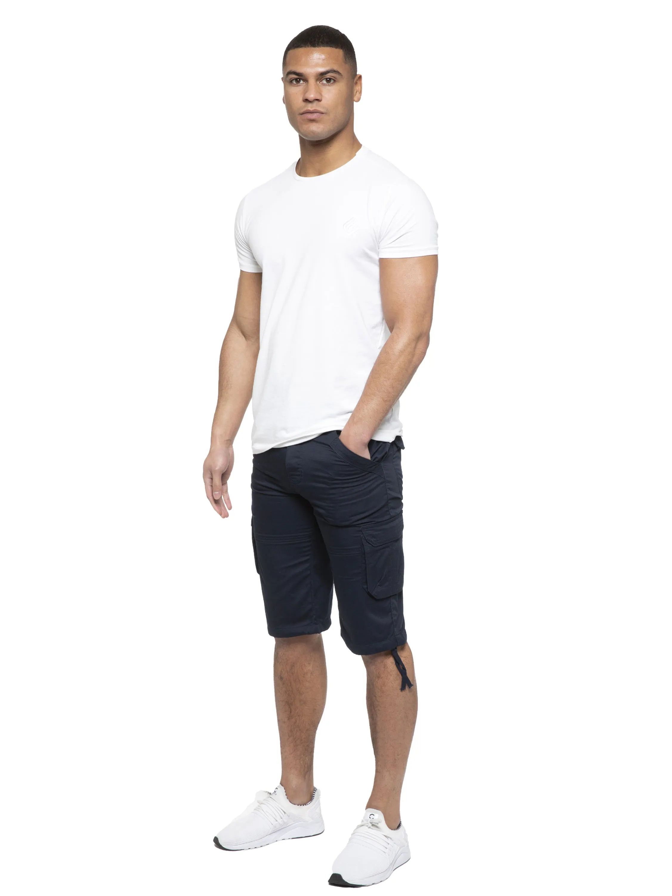 Enzo | Mens Cargo Combat Shorts