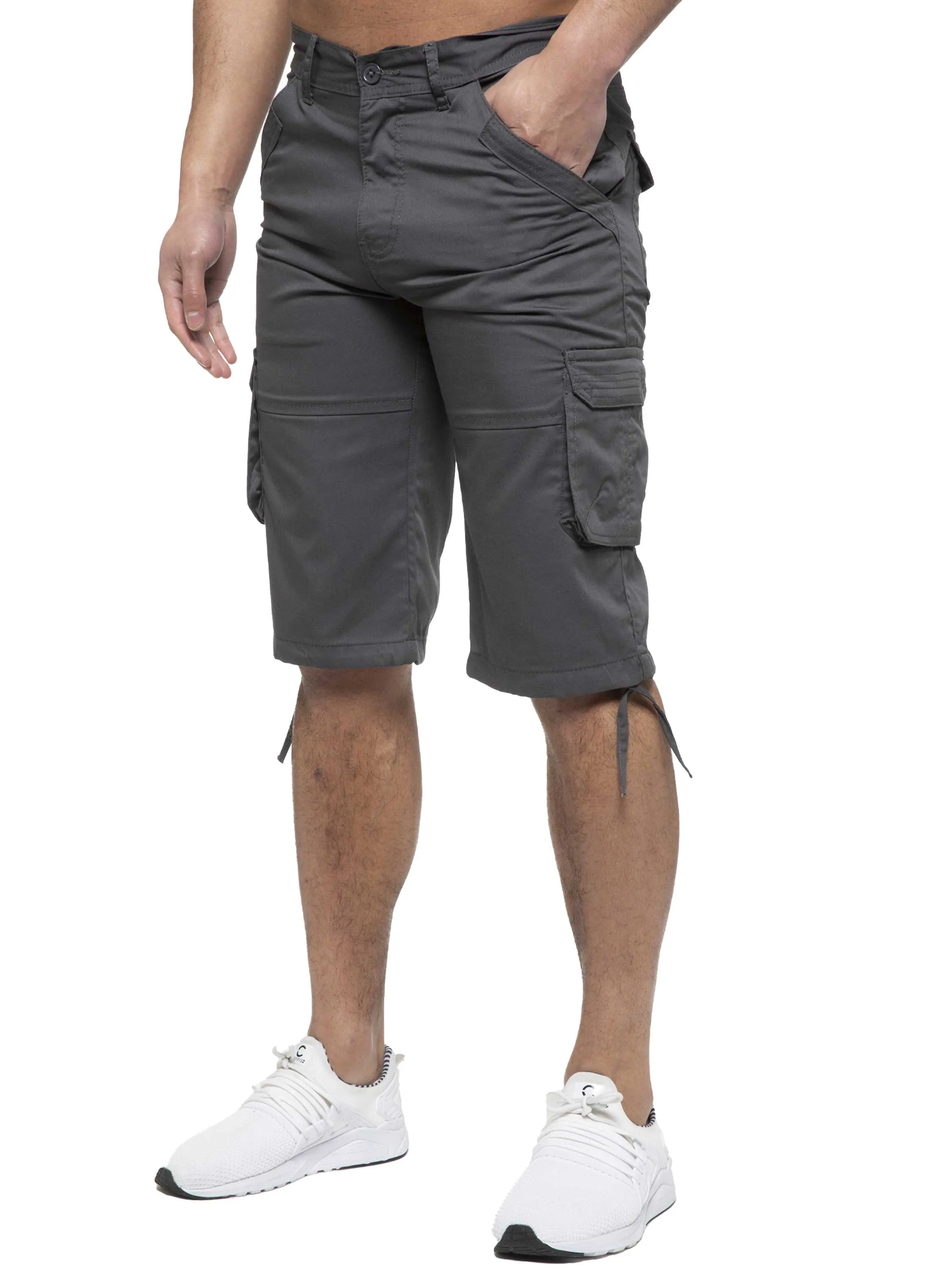 Enzo | Mens Cargo Combat Shorts