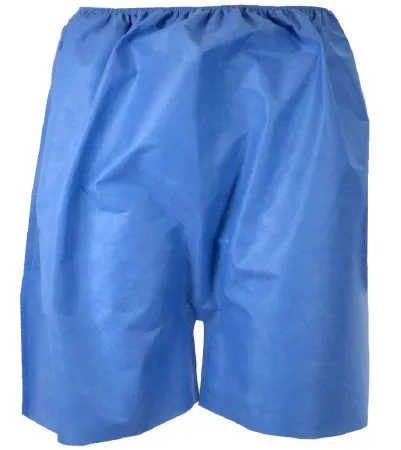 Exam Shorts X-Large Blue SMS Adult Disposable - HPK Industries  Mfr# 7555 XL