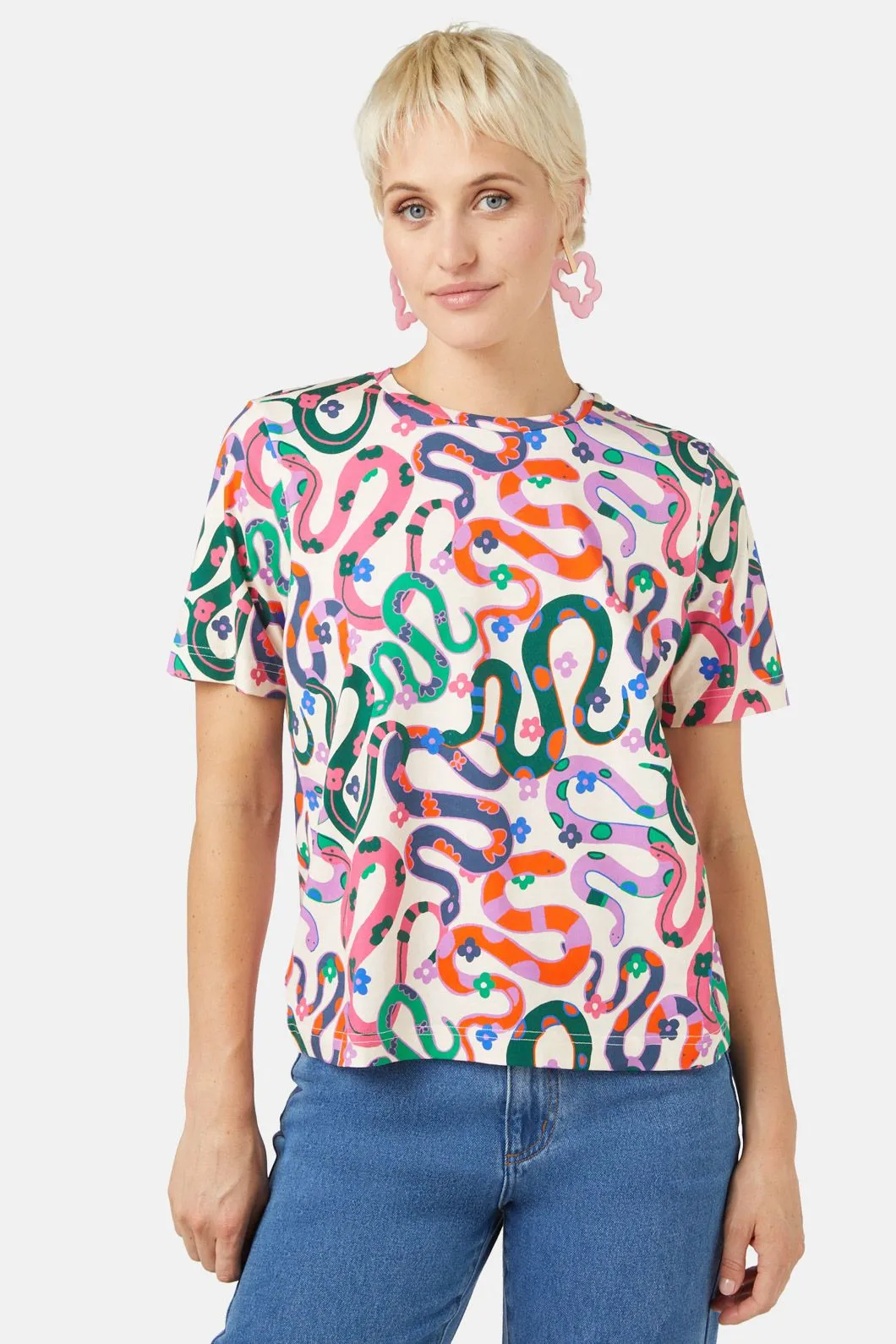 Flower Snake Tee