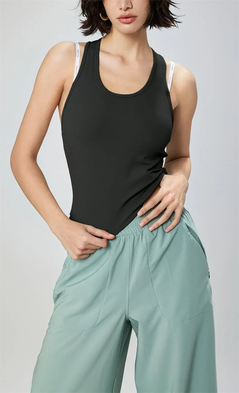 Gia Open Back Tank Top