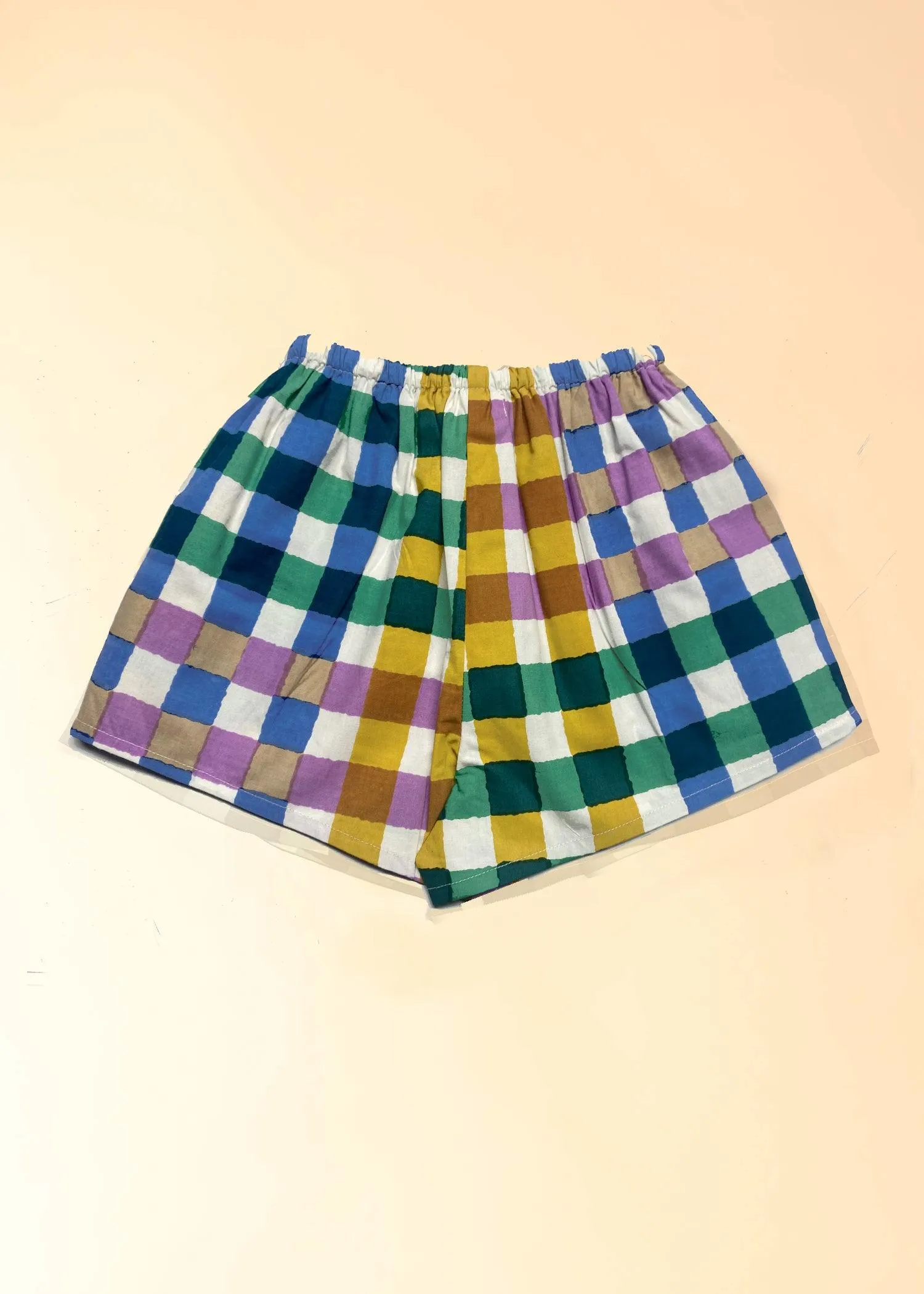 Gingham Multi Poplin Shorts Girls (1 Yr -12 Yrs)