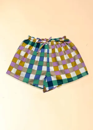 Gingham Multi Poplin Shorts Girls (1 Yr -12 Yrs)