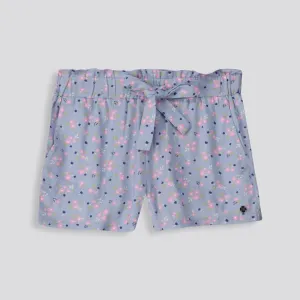 Girls Paperbag Shorts _ 153423 _ Blue