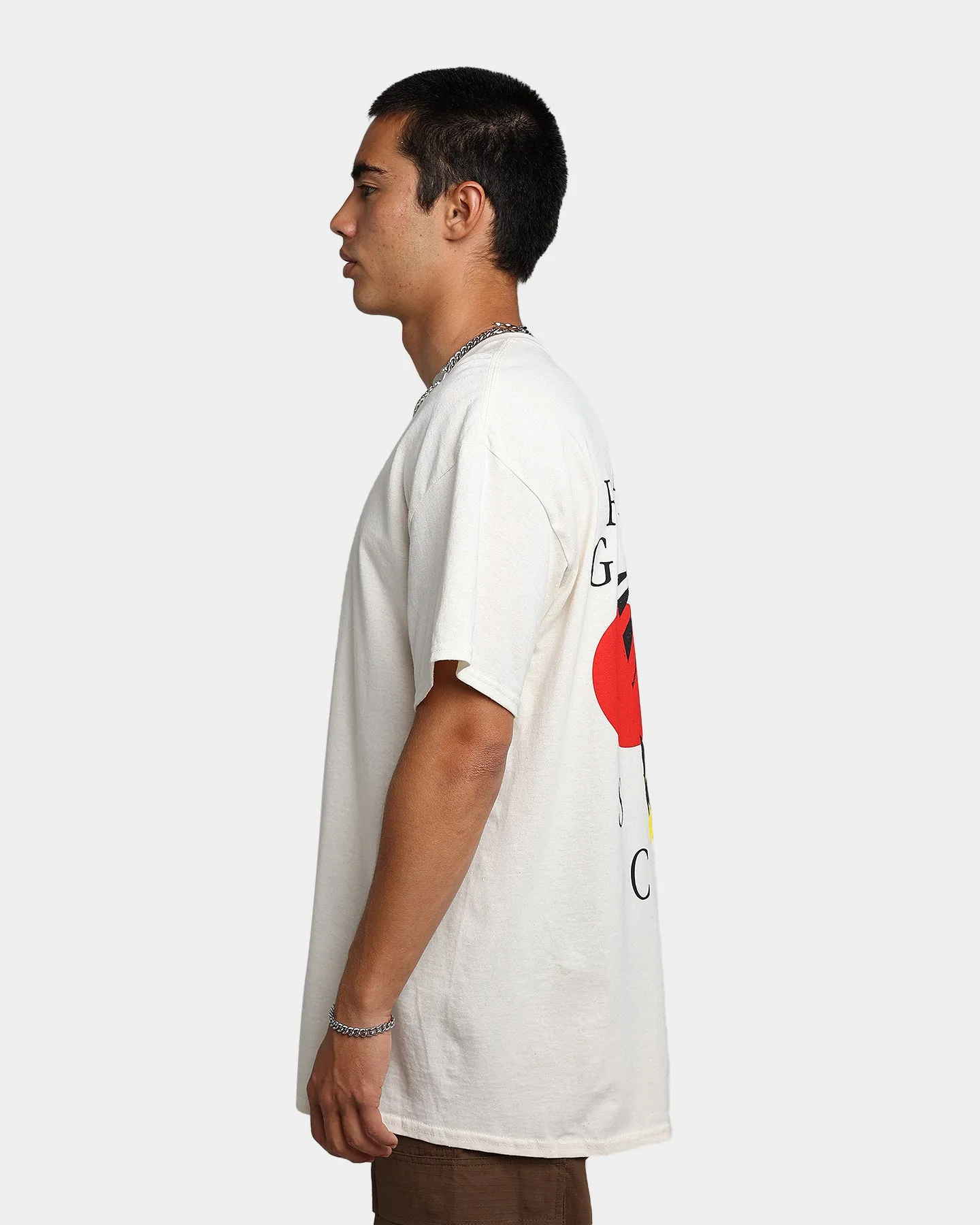 Grand Scheme Abstract T-Shirt Cream