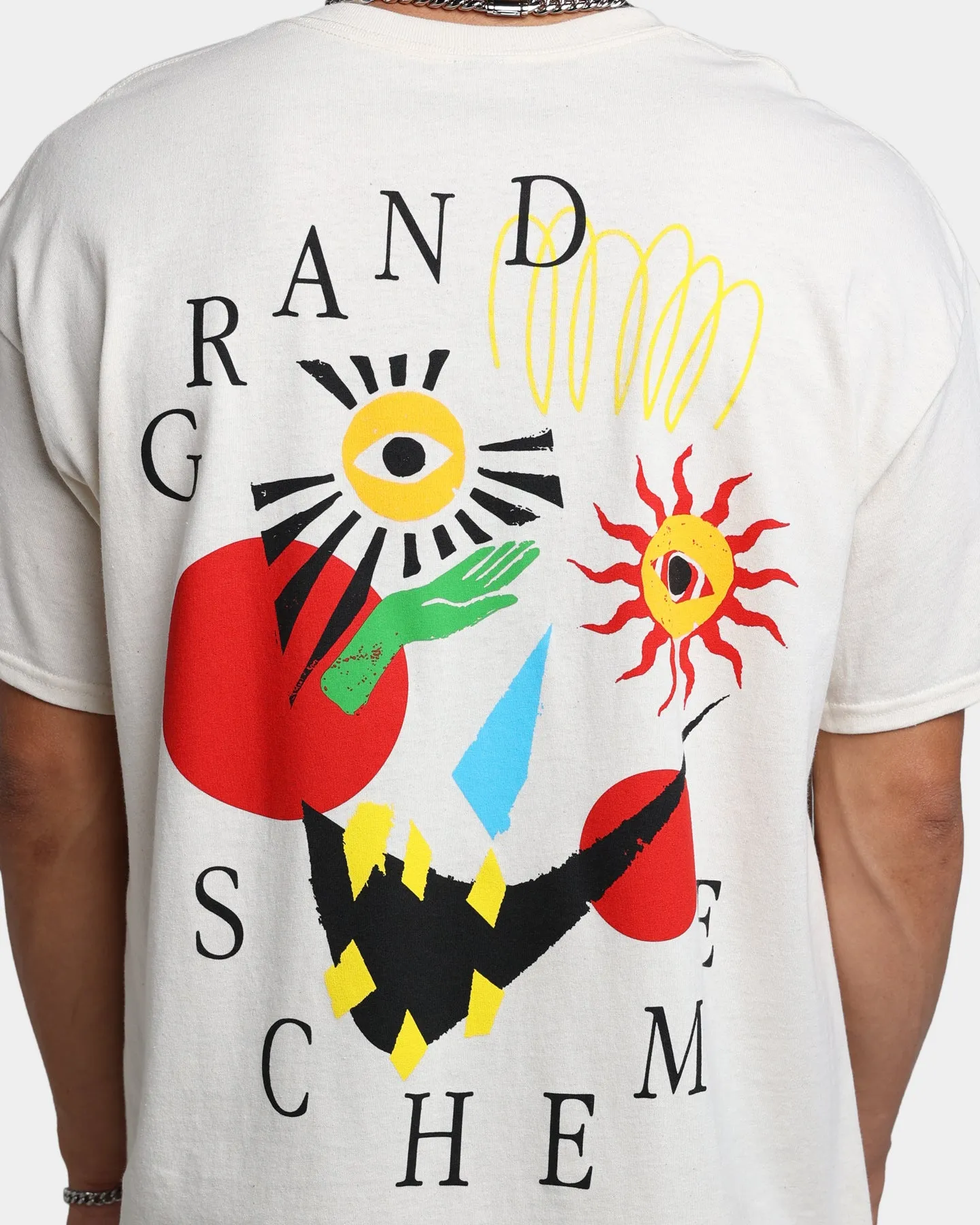 Grand Scheme Abstract T-Shirt Cream