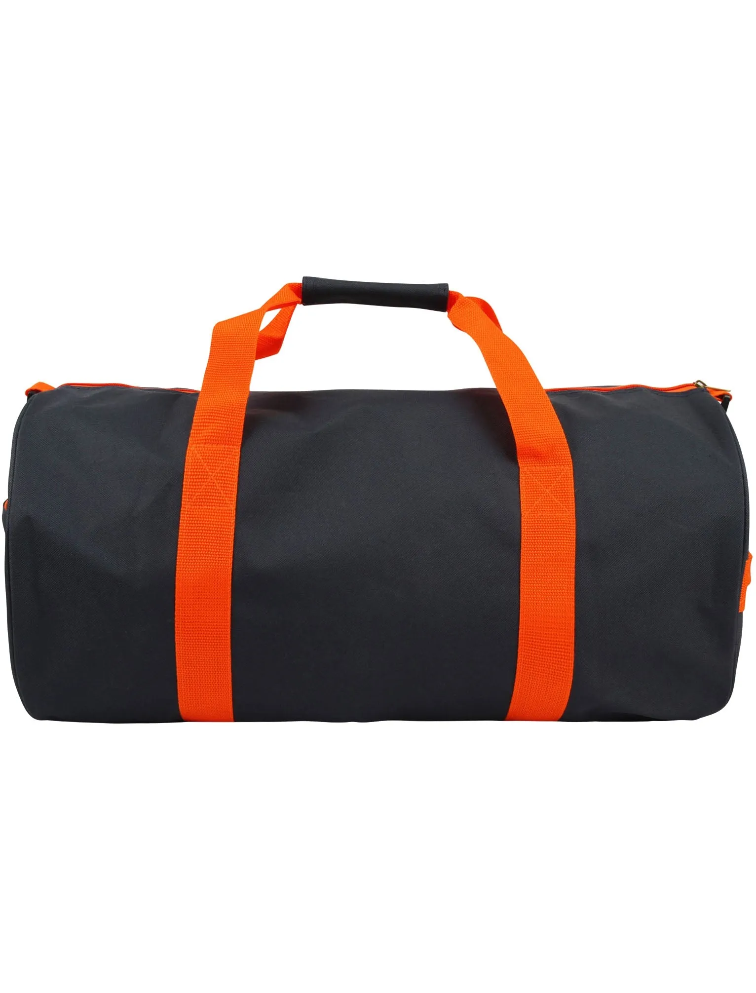 Hayden Canvas Gym Bag in Charcoal & Sunset Orange - Tokyo Laundry