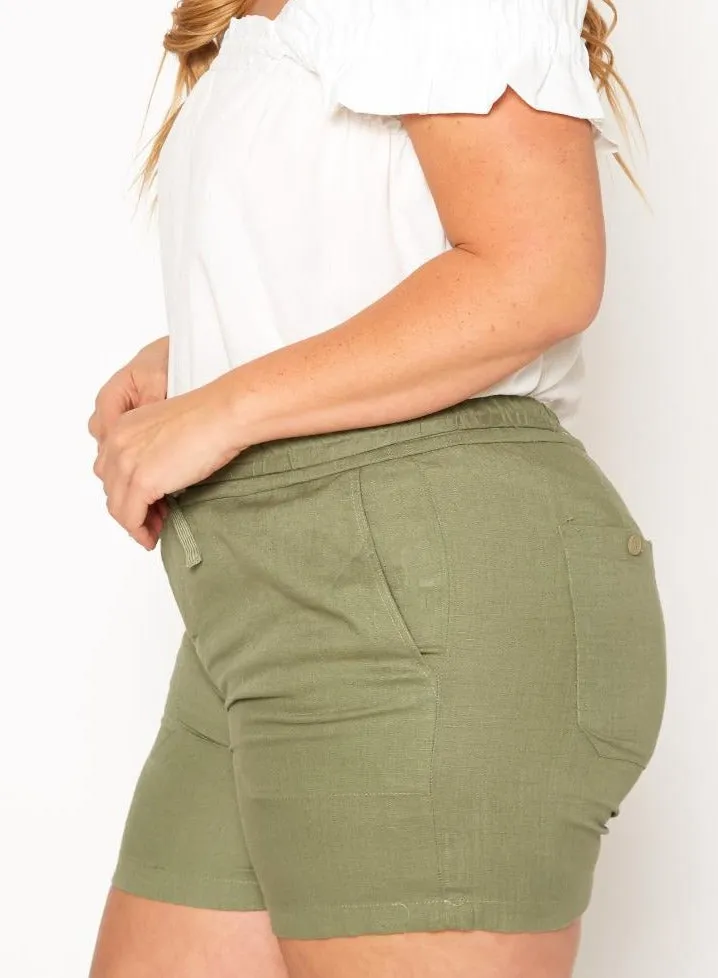 Hi Curvy Plus Size Casual Bermuda Shorts