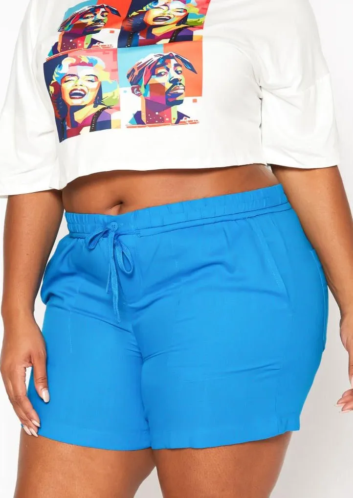 Hi Curvy Plus Size Casual Bermuda Shorts