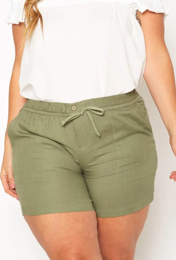 Hi Curvy Plus Size Casual Bermuda Shorts