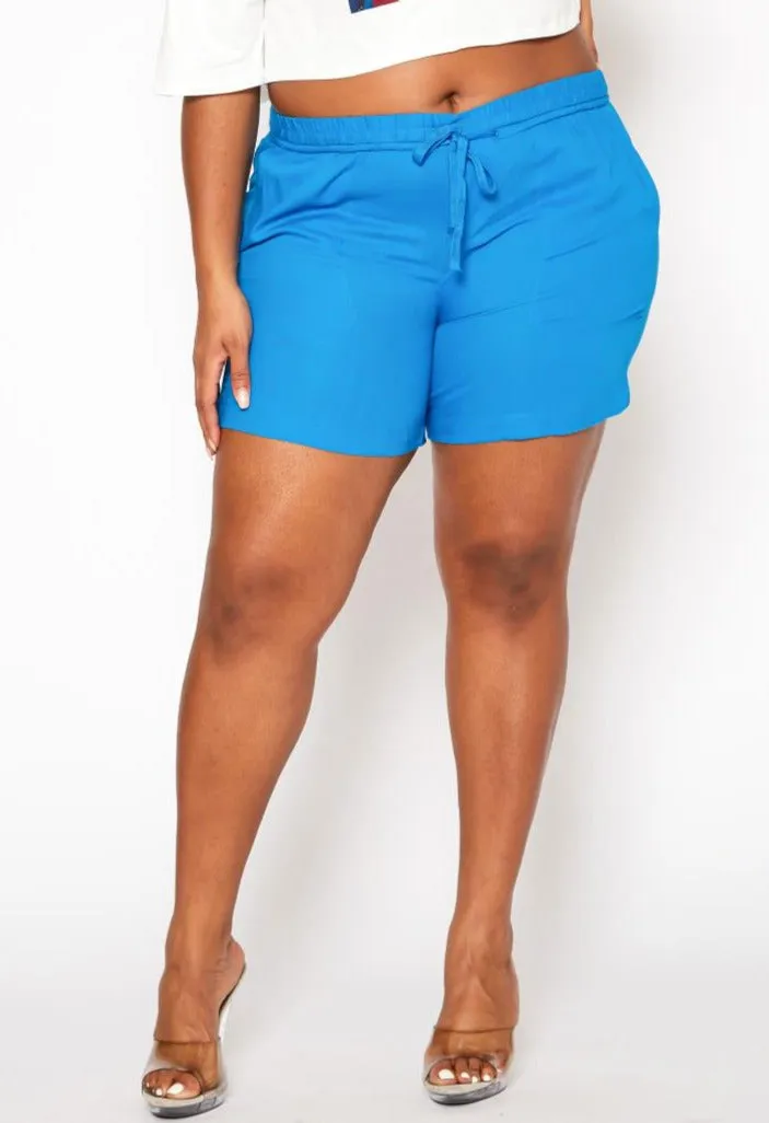 Hi Curvy Plus Size Casual Bermuda Shorts