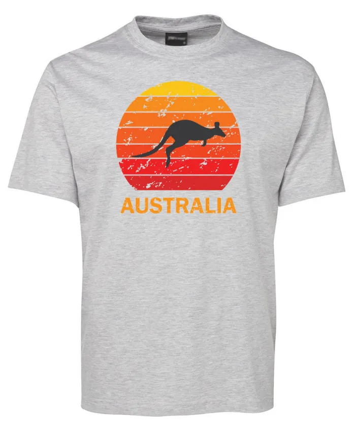 Kangaroo Sunset Australia Adults T-Shirt (Various Colours)