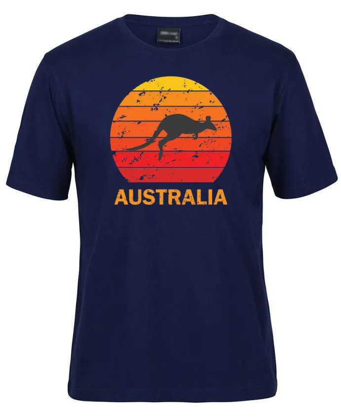 Kangaroo Sunset Australia Adults T-Shirt (Various Colours)