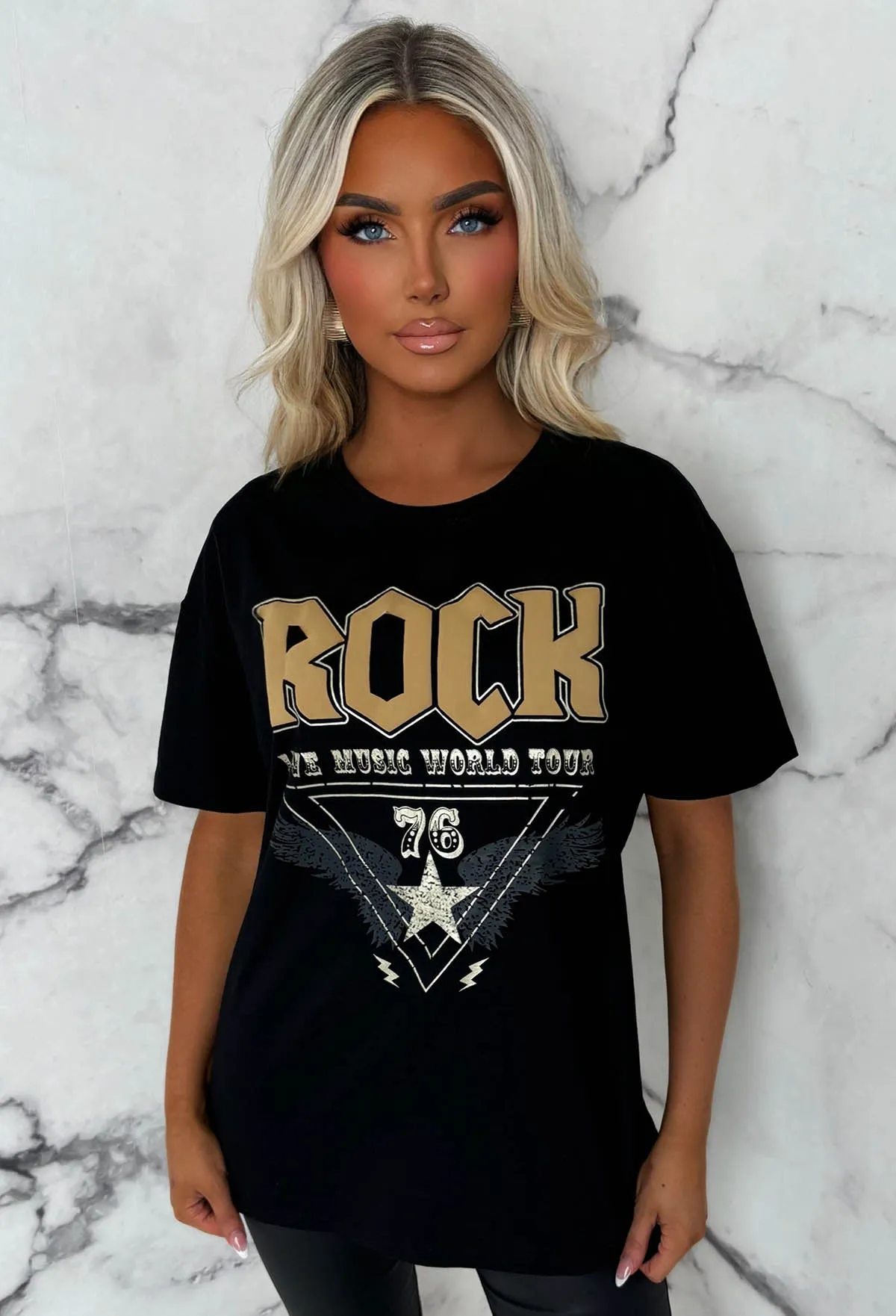 Kaylee Black Rock T-Shirt