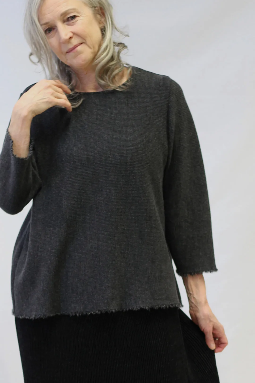 Knitworks Knitted Sweater Charcoal