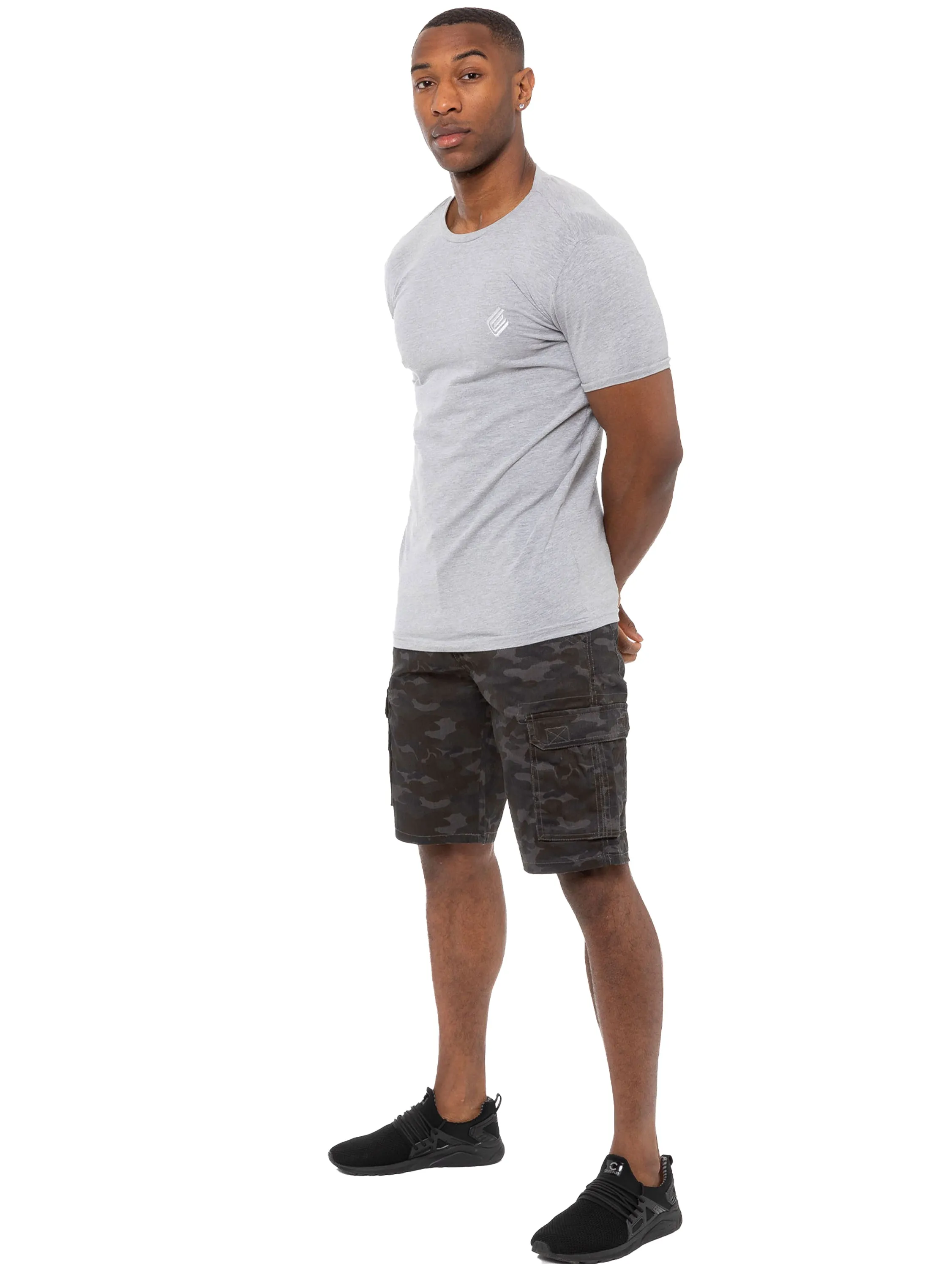 Kruze | Mens Cargo Camo Shorts