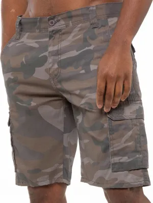 Kruze | Mens Cargo Camo Shorts