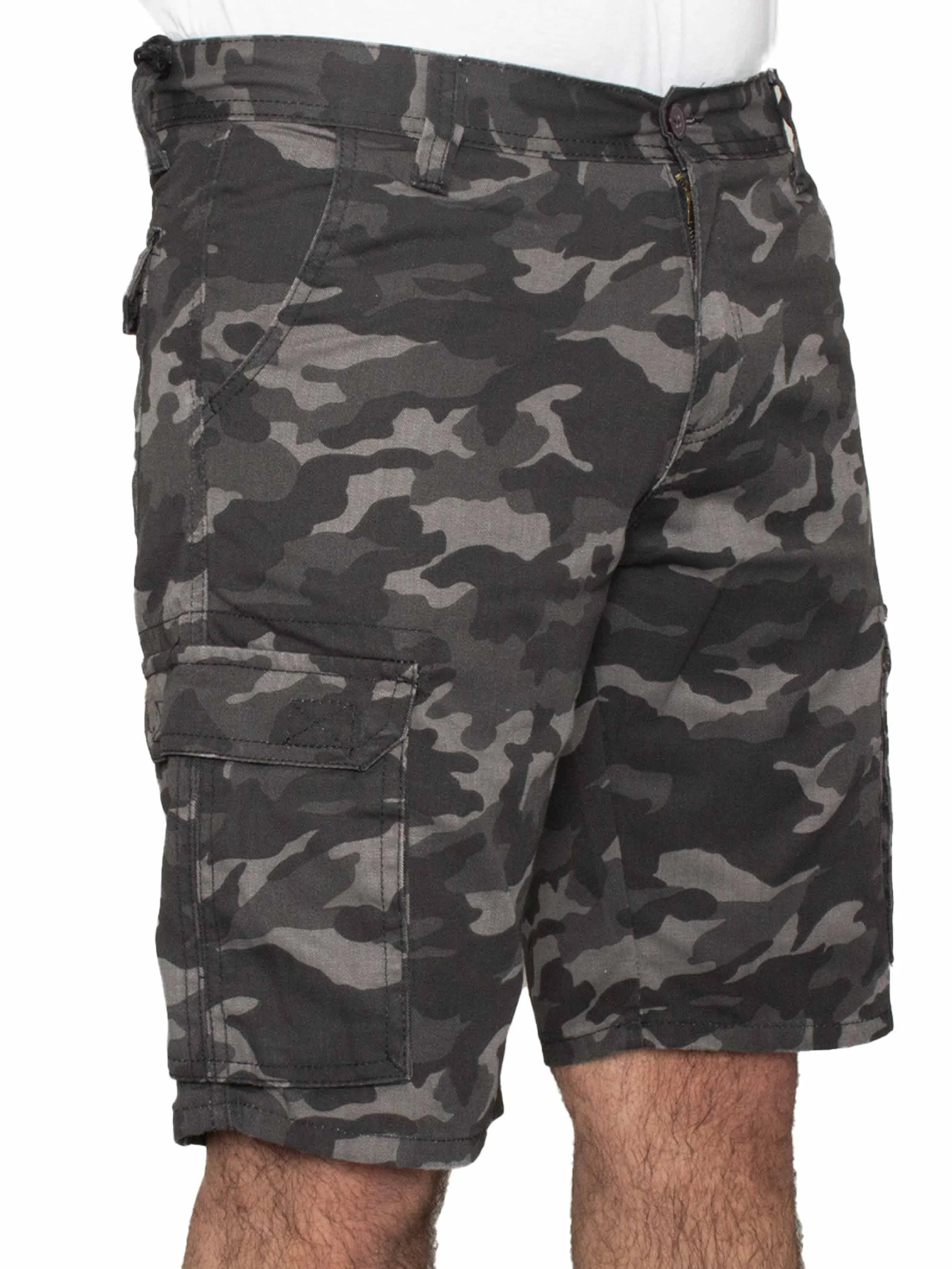 Kruze | Mens Cargo Camo Shorts