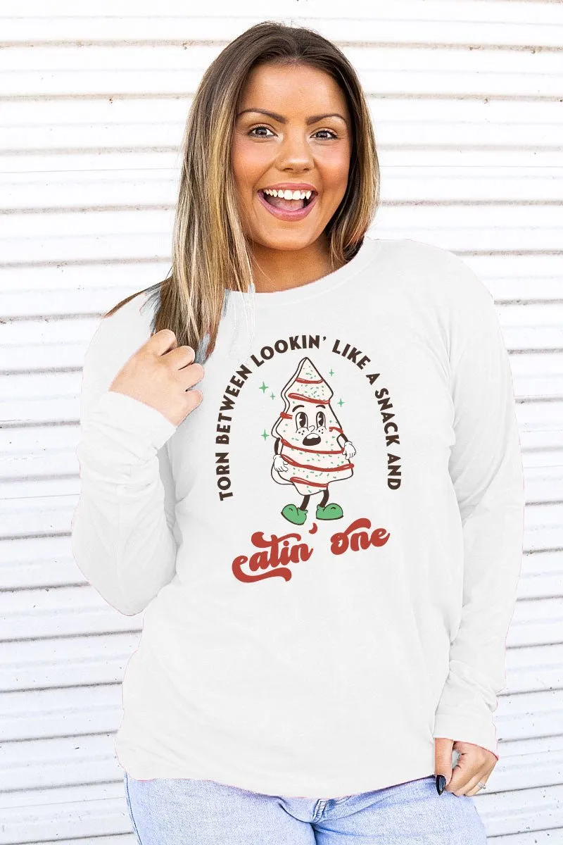 Lookin' Like A Snack Adult Soft-Tek Blend Long Sleeve Tee