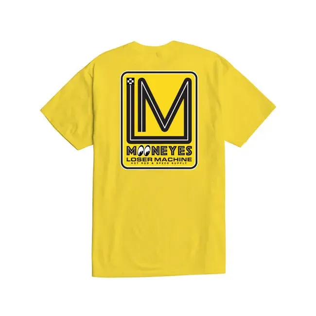 Loser Machine X Mooneyes Race Track T-Shirt Yellow