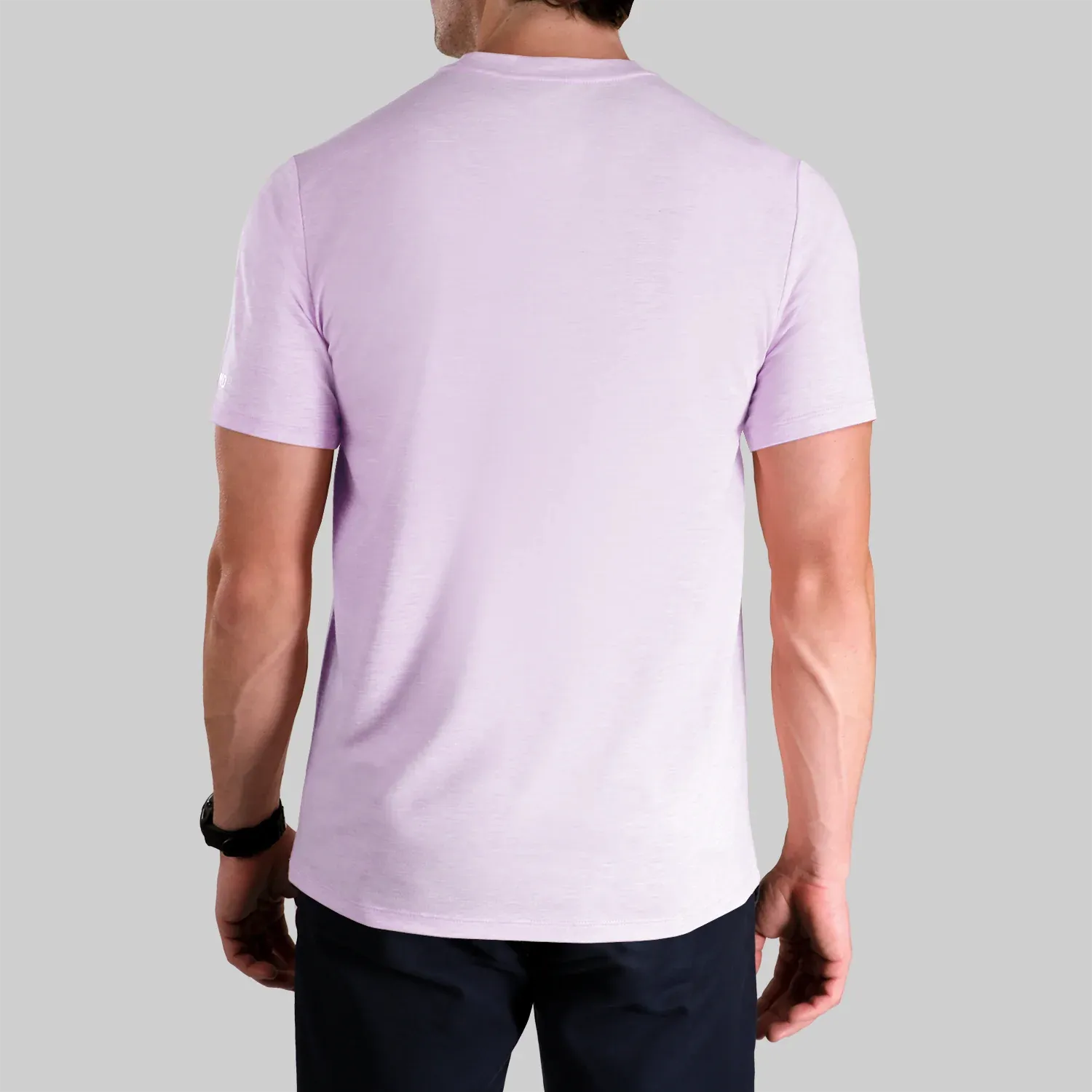 Luxury Crew Tee - Heathered Lavender