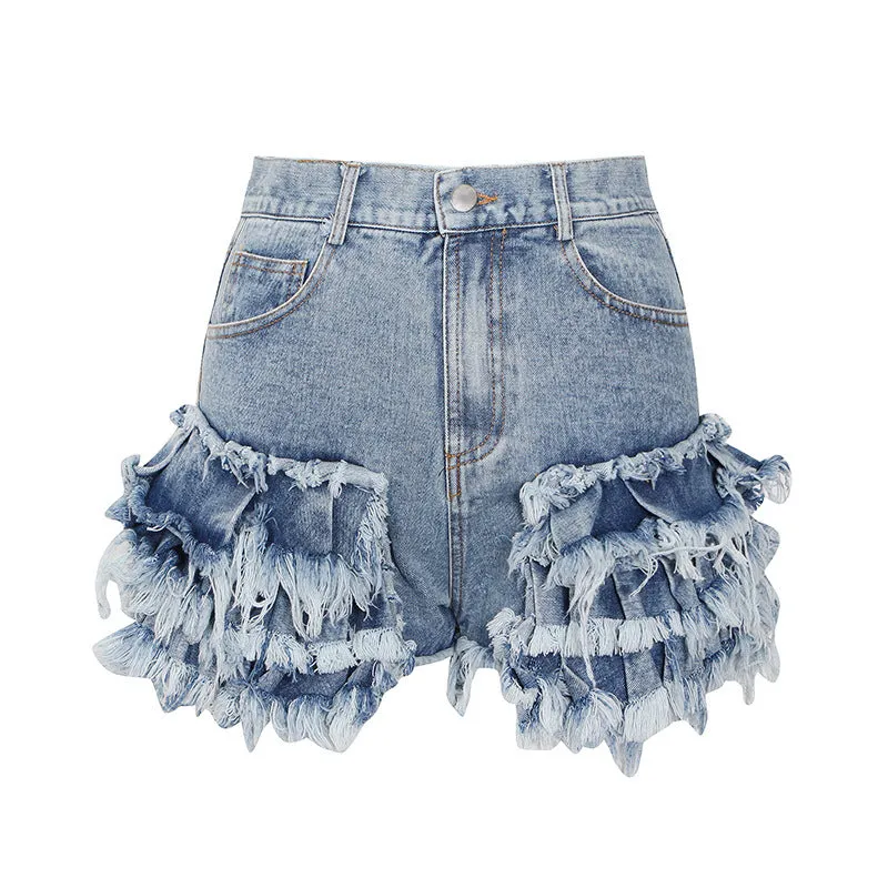 Mabel Ruffled Decor Shorts