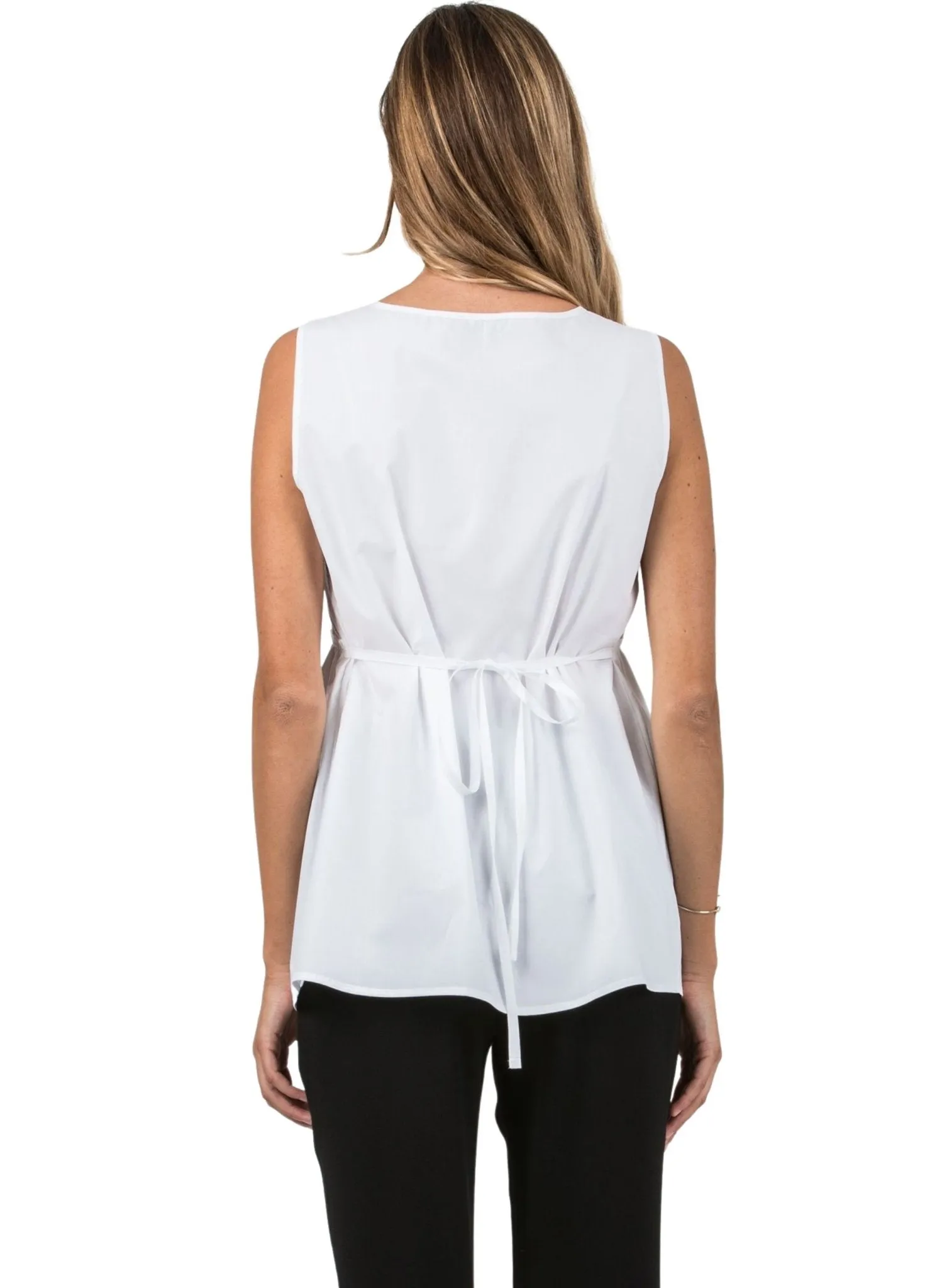 Maternity & Nursing Blouse - White