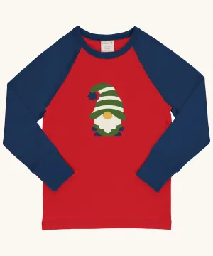 Maxomorra Swedish Santa Raglan Long Sleeve Top