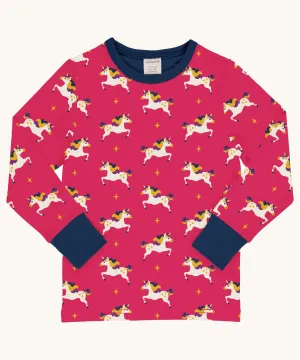 Maxomorra Unicorn Long Sleeve Top