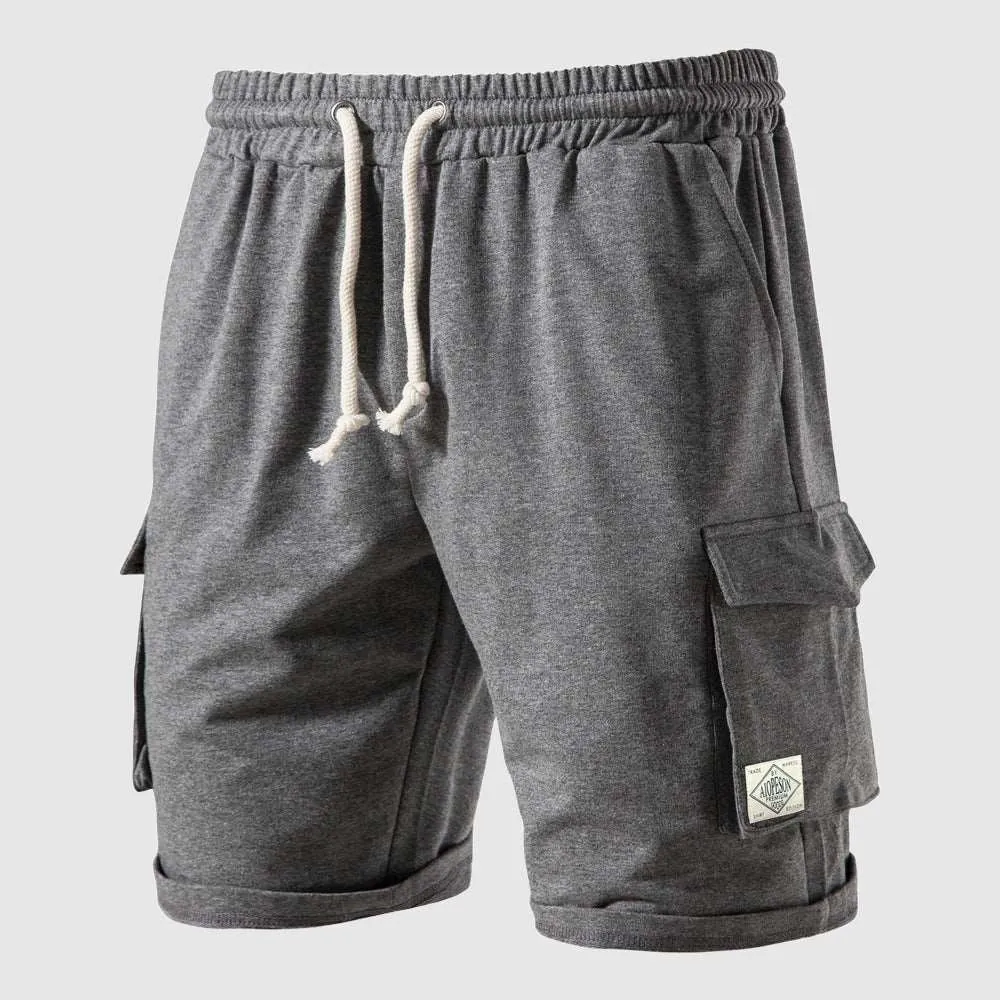 Men's Casual Elastic Waist Tether Shorts