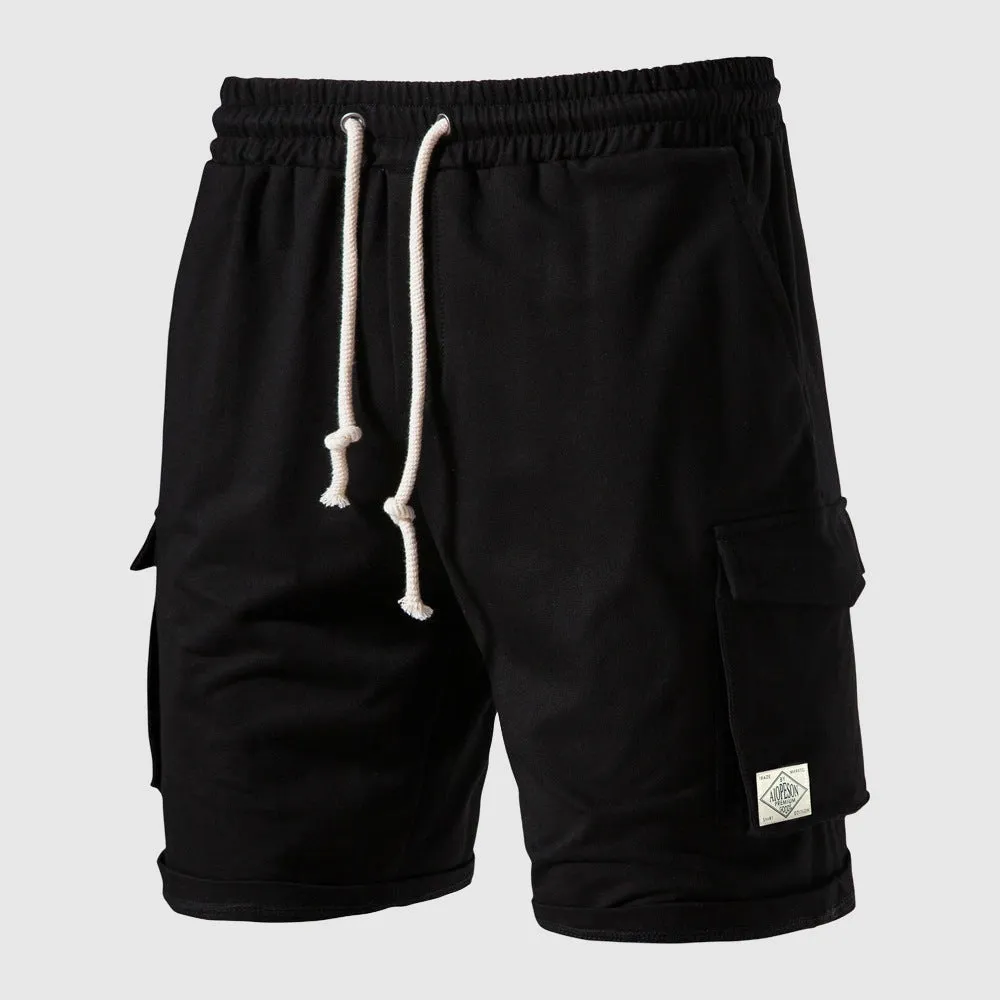 Men's Casual Elastic Waist Tether Shorts