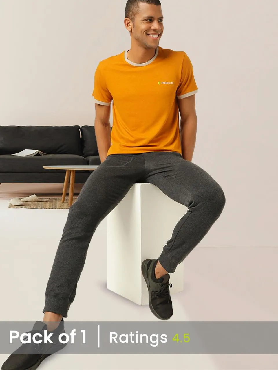 Men's Organic Bamboo Casual Tees - Crew Neck - (Pack of 1)