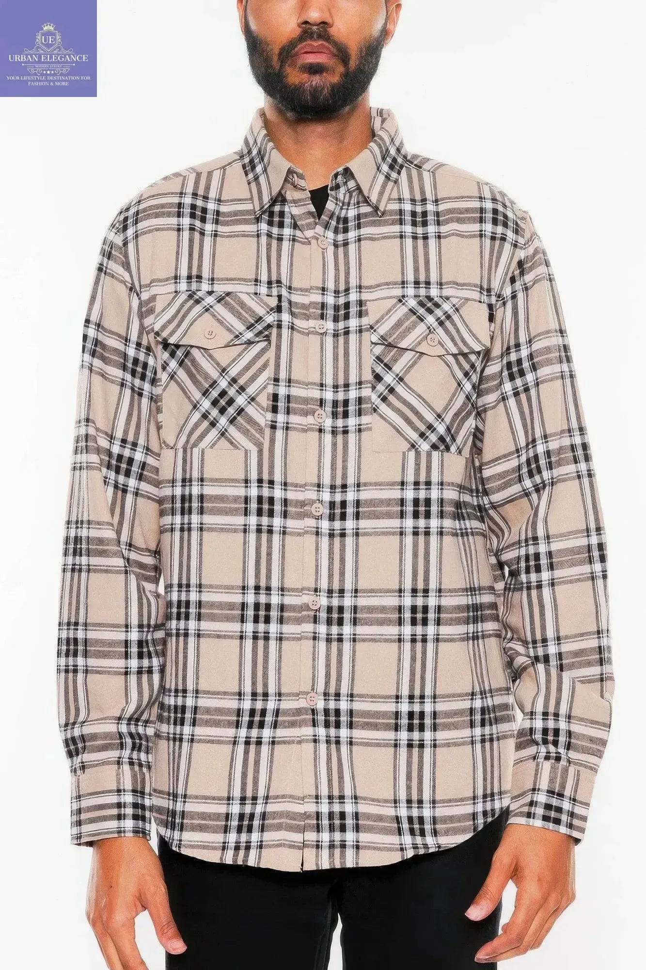 Men's Plaid Flannel Shirt for Comfort & Style