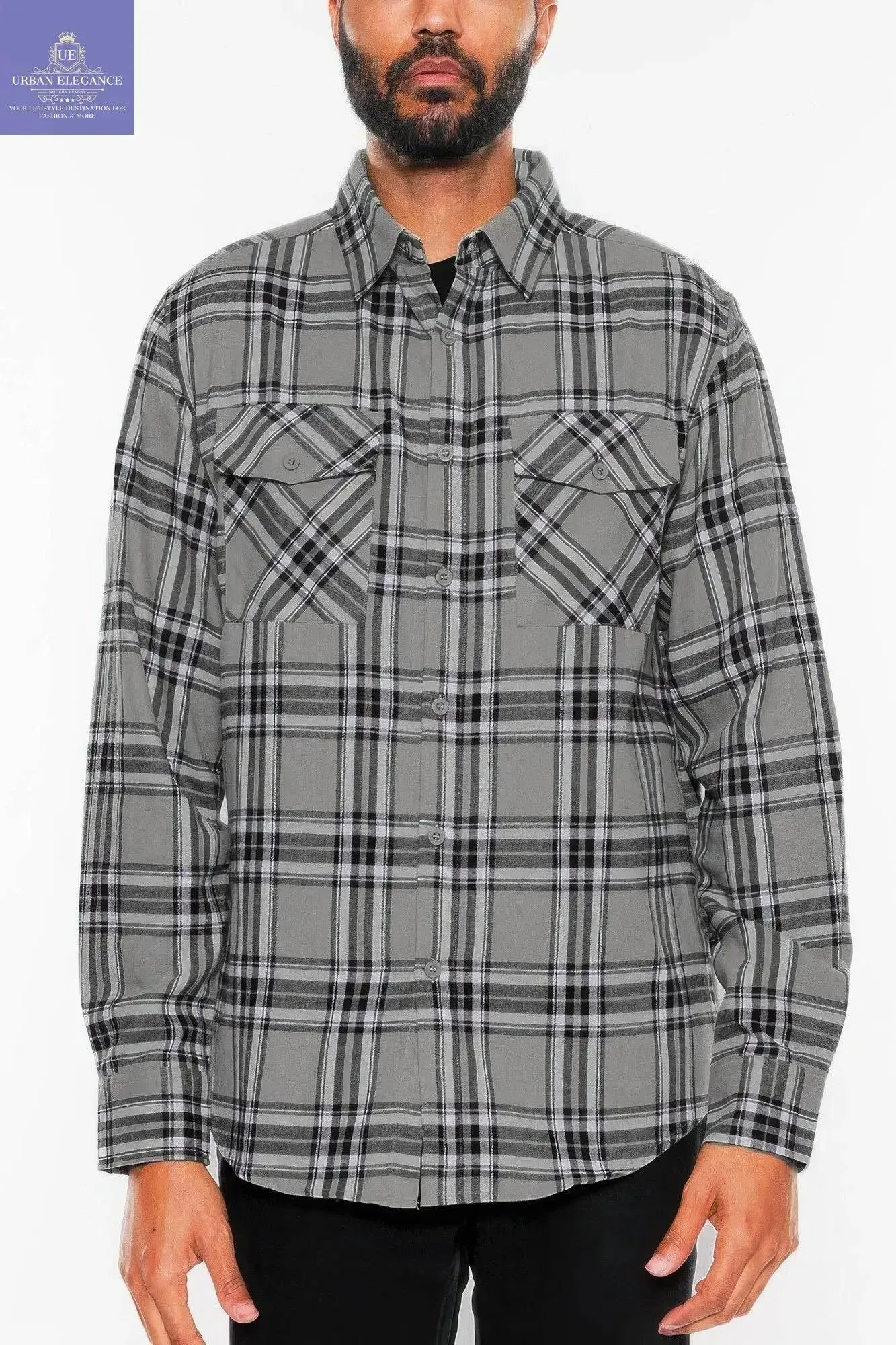 Men's Plaid Flannel Shirt for Comfort & Style