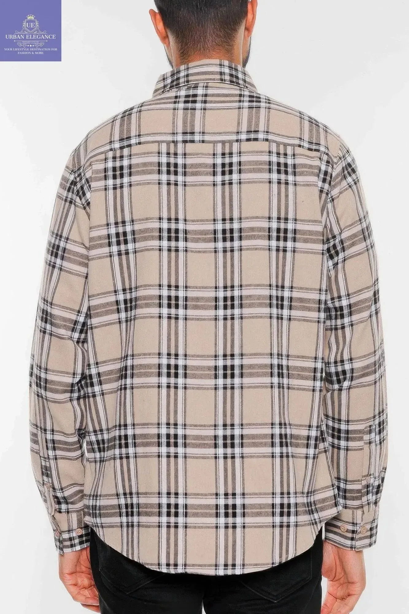 Men's Plaid Flannel Shirt for Comfort & Style